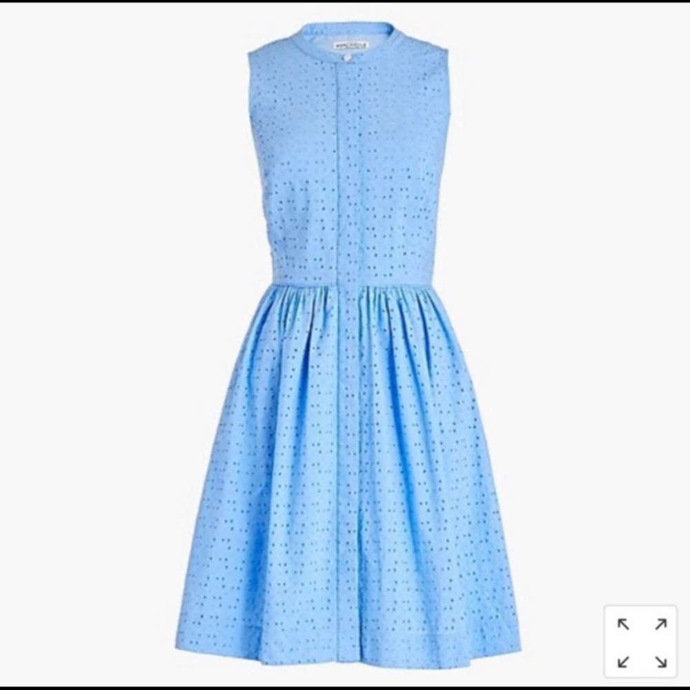J Crew Factory Sleevless Eyelit Dress